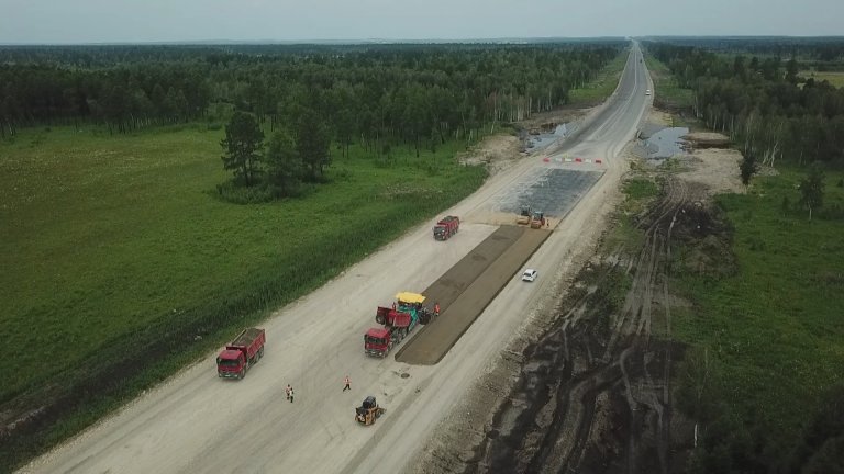 Трасса в обход Усолья-Сибирского готова на 75%